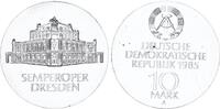 Deutschland - DDR 10 Mark Silber Semperoper Dresden -