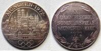 München, Bayern Silbermedaille XX. Olympische Sommerspiele München, Kiel -