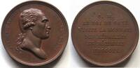 Sachsen Bronzemedaille Friedrich August I., Denkprägung auf den Besuch der Pariser Münze -