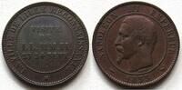 Frankreich Module de 10 Centimes Napoleon III., Besuch der Münze in Lille -