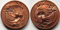 Victor Huster Kupfermedaille 100 Jahre Württ. Verein für Münzkunde, 36. süddeutsches Münzsammlertreffen -