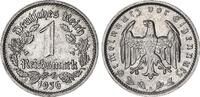1 Mark 1936 G 3.Reich J.354 Nickel seltenes Jahr/Mzz. fast vz