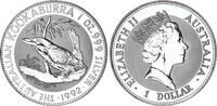 Australien 1 Dollar Silber 1992 Kookaburra 1 Unze Stempelglanz 57.56 US$  +  35.18 US$ shipping