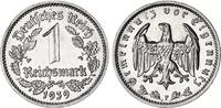 Deutschland / 3.Reich 1 Mark 1939 F Nickel J.354 CH UNC