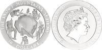 Australien 10 Dollars Silber Snowy Mountains Tunnel -