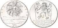 Tschechoslowakei 25 Kronen Silber 25 Jahre - Befreiung der Tschechoslowakei -