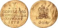 Hamburg 1 Schilling Goldabschlag zu 1/2 Dukaten -