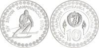 Bulgarien 10 Leva Silber XIV. Olympische Winterspiele, Sarajevo 1984 Auflage 8.464 -