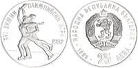Bulgarien 25 Leva Silber XVI. Olympische Winterspiele 1992 -