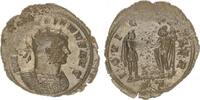 Antike / Römische Kaiserzeit / Aurelianus Antoninian Aurelianus, 270-275, IOVI CONSER Aurelianus n.r. stehend einen Globus von J -