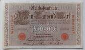Dt. Reich 1000 Mark rotes Siegel, Ktz 7stellig -