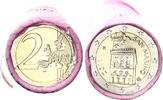 San Marino 25x 2 Euro Originalrolle ,Papier leicht eingerissen -