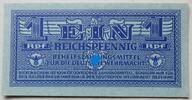 3. Reich, Third Reich 1 Reichspfennig Behelfszahlungsmittel für die deutsche Wehrmacht -