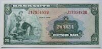 BRD 20 Deutsche Mark Bank deutscher Länder, Kennbuchstabe J, Serie B -