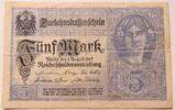 Dt. Reich 5 Mark Darlehnskassenschein, Ro. 54 -