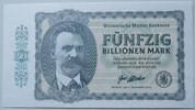 Deutschland 50 Billionen Mark Weimarische Muster Banknote, Fantasieschein, Nietzsche -