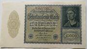 Dt. Reich 10.000 Mark Reichsdruck, Ktz 7 stellig, Serie A, Ro. 69 a -