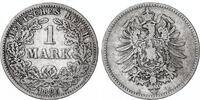 Kaiserreich 1 Mark Silber J.9 -