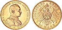 Kaiserreich / Preußen 20 Mark Gold Wilhelm II. in Uniform J.253 -