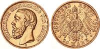 Baden 20 Mark Gold Großherzog Friedrich J. 189 -
