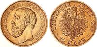 Kaiserreich - Baden 10 Mark Gold Großherzog Friedrich J.186 -