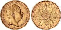 Preußen 20 Mark Gold Wilhelm II. seltenes Jahr/Mzz. -