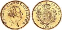 Königreich Württemberg 5 Gulden Gold Wilhelm I . (1816-1864), nur 5600 Exemplare, selten! -