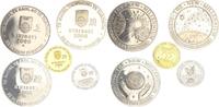 Kiribati Millennium Set ohne Schatulle 2000 Kiribati 5, 10, 20, 50, 100 Dollar Silber, Gold, Platin ohne Schatulle