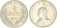 Kolonien Deutsch-Ostafrika 1/4. Rupie Deutsch-Ostafrika 1/4. Rupie 1913 J Prachtexemplar