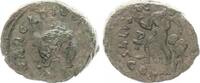 Antike / Römische Kaiserzeit Bronze AE4 Arcadius Bronzemünze AE4 Victoria n.l. gehend, zieht Gefangenen hinter her -