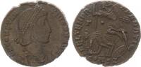 Antike/Römische Kaiserzeit Follis Bronze AE2 Constantius II RS Soldat speert fallenden Reiter FEL TEMP REPARATIO -