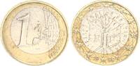 Frankreich 1 Euro Fehlprägung Innenteil versetzt ausgestanzt -