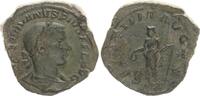 Antike / Römische Kaiserzeit Sesterz Gordianus III, Laetitia n.l. stehend, LAETITIA AVG N SC -