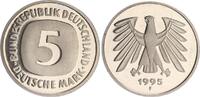 Deutschland / Bundesrepublik 5 Mark 5 DM Kursmünze 1995 F TOP-Erhaltung - Seltenes Jahr Polierte Platte (PP, Proof) -