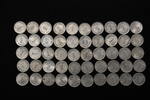 Kaiserreich 50 x 1 Pfennig Aluminium J.300, verschiedene Münzzeichen -