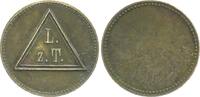 Deutschland / Freimaurer Messingmedaille Loge zur Treue kleine Messingmedaille Freimaurer Bingen/Rheinland-Pfalz -Loge zur Treue- -