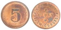 Notgeld Ludwigsburg 5 Pfennig Notgeld Ludwigsburg Brauerei R. Cluss (2) -
