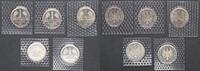 Deutschland Lot 5 x 1 Mark BRD Lot 5 x 1 Mark 2001 ADFGJ -