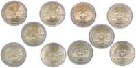 2 Euro ADFGJ Schwerin 2007 ADFGJ Bundesrepublik Deutschland Lot 2 Euro Deutschland Schwerin 2007 ADFGJ Kapseln Stempelglanz