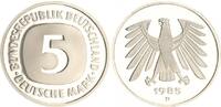 Deutschland / Bundesrepublik 5 Mark 5 DM Kursmünze 1985D TOP-Erhaltung ! Polierte Platte (PP, Proof) -