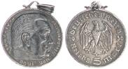 3. Reich Patriotischer Anhänger Patriotischer Anhänger 5 Mark Hindenburg -