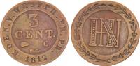 Westfalen 3 Cent Altdeutschland, Westfalen 3 Cent 1812 Hieronymus Napoleon -