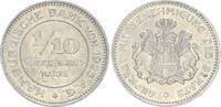 Deutschland / Hamburg 1/10 Verrechnungsmarke Stadt Hamburg 1/10. Verrechnungsmarke Hamburgische Bank von 1923 A.G. -
