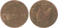 Sachsen-Meiningen 2 Pfennig Sachsen-Meiningen, 2 Pfennig 1868 -