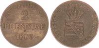 Sachsen - Meiningen - Altdeutschland 2 Pfennig Sachsen-Meiningen, 2 Pfennig 1860 -