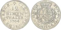 Sachsen und Polen / Altdeutschland 1/12 Taler Sachsen Albertinische Linie 1/12 Taler 1764 EDC Dresden -