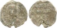 Antike / Byzanz Bleisiegel Büste frontal, ev. Mauricius Tiberius, RV 3-zeilige S -