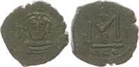 Bronze Follis 582-602 Antike / Byzanz Mauricius Tiberius  582-602 Bronze Follis J. 582/583 ss