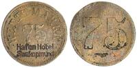 Kolonien: Deutsch-Südwestafrika 75 Pf. DSWA Hafen Hotel Swakopmund Werth Marke zu 75 Pfennig -