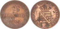 Sachsen - Meiningen - Altdeutschland 2 Pfennig Sachsen-Meiningen 2 Pfennig 1863 -